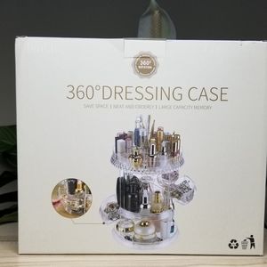 Rotating makeup organizer